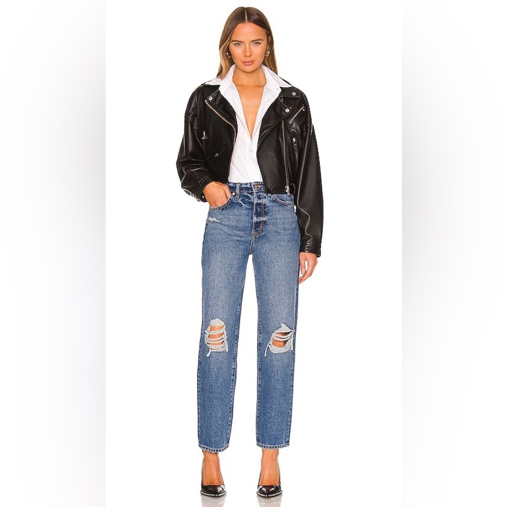 Lovers + Friends Ryan High Rise Loose Straight Jeans Palm Canyon Women's Size 23